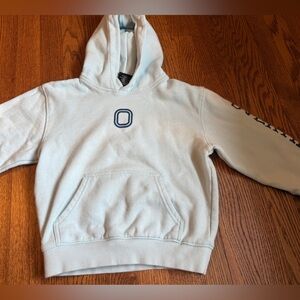 COPY - Overtime Sweatshirt- Youth Size Small- Light blue with navy lettering